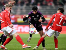 德甲-拜仁5-1柏林联各赛事3连胜 凯恩传射穆勒双响